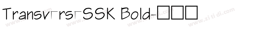 TransverseSSK Bold字体转换